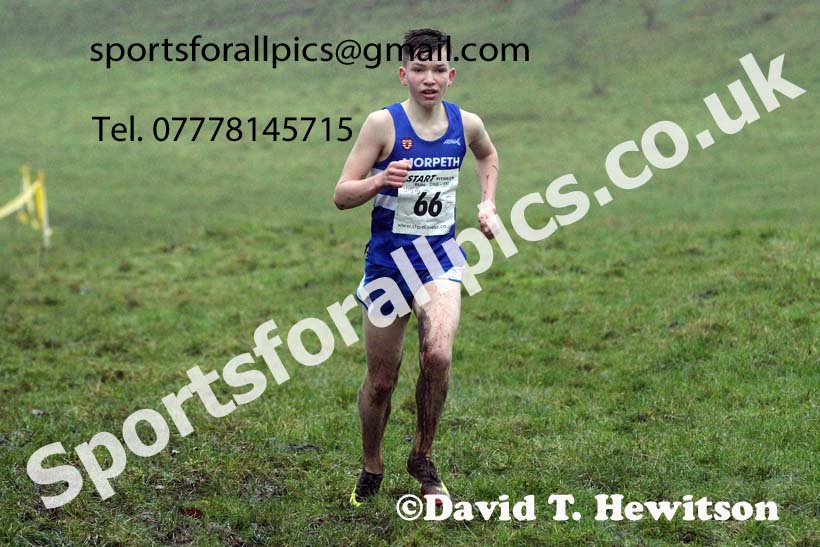 Boys under-15s, NECAA Junior Cross Country Relays, Thornley Farm, Peterlee, Saturday, December 12th. Photo: David T. Hewitson/Sports for All Pics